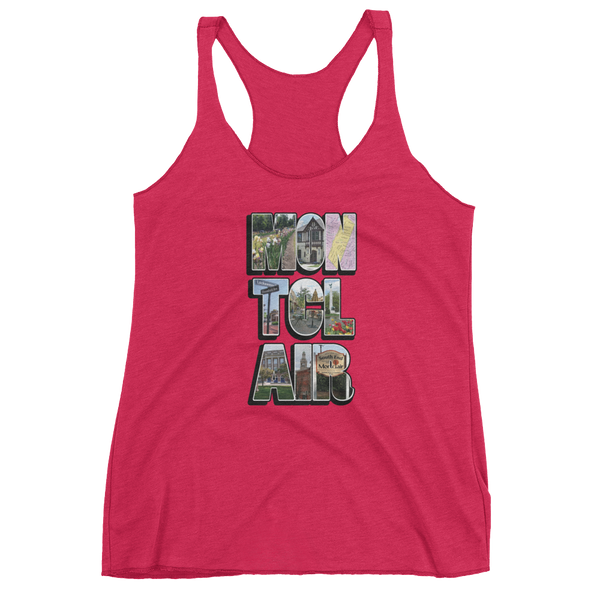 The 'Clair Collage - Women's Tri-Blend tank top