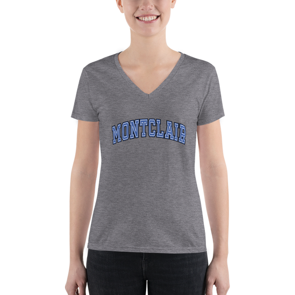 Arched - Women's Fashion Deep V-neck Tri-blend Tee (Bella + Canvas)