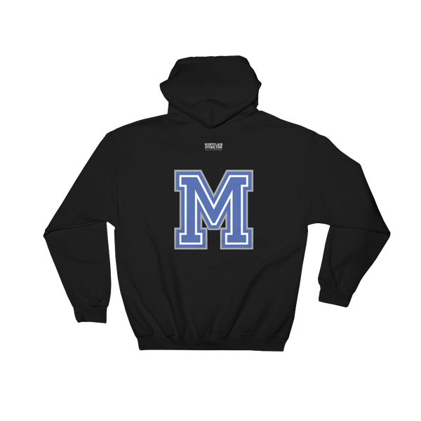 Arched/Big M- Dark Hooded Sweatshirt