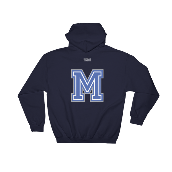 Arched/Big M- Dark Hooded Sweatshirt