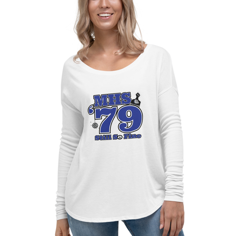 MHS Class of 1979 - Ladies' Flowy Bella + Canvas Long Sleeve Tee