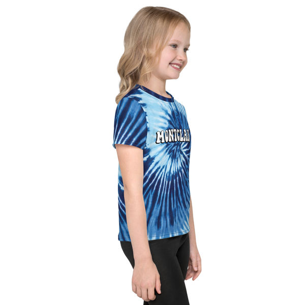 The Hippie - True Blue - Faux Tie Dye - Unisex Kids T-Shirt