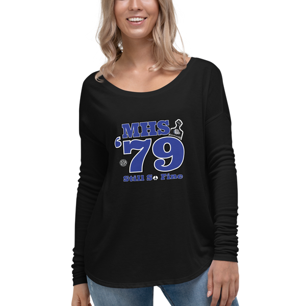 MHS Class of 1979 - Ladies' Flowy Bella + Canvas Long Sleeve Tee