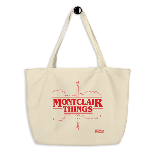 Montclair Things - Red - Large organic tote bag