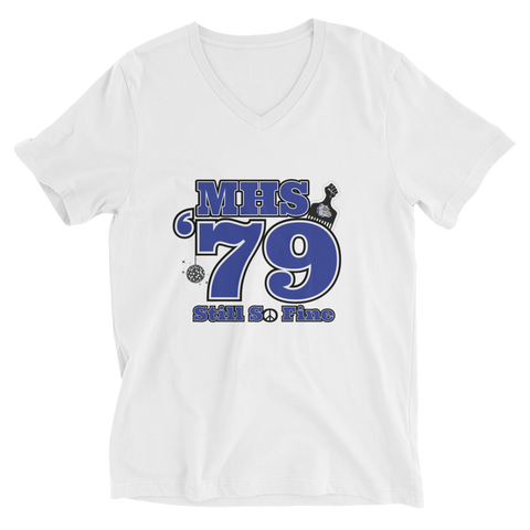 MHS Class of 1979 - Unisex Short Sleeve V-Neck T-Shirt