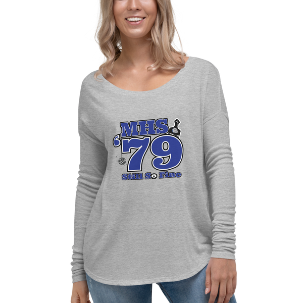 MHS Class of 1979 - Ladies' Flowy Bella + Canvas Long Sleeve Tee