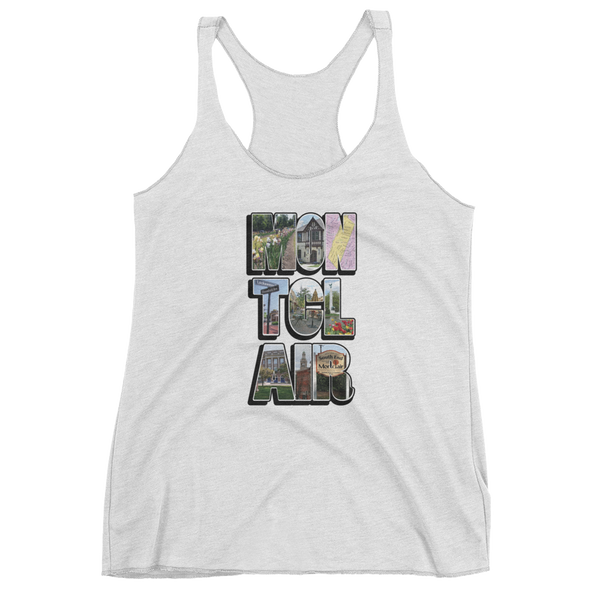 The 'Clair Collage - Women's Tri-Blend tank top