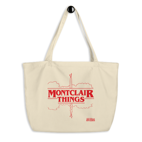 Montclair Things - Red - Large organic tote bag