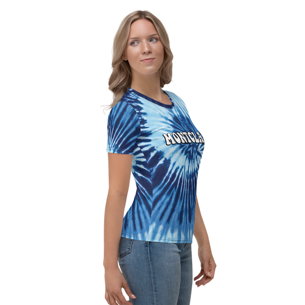 The Hippie - True Blue - Faux Tie Dye - Women's T-shirt