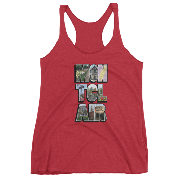 The 'Clair Collage - Women's Tri-Blend tank top