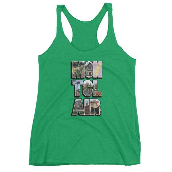 The 'Clair Collage - Women's Tri-Blend tank top